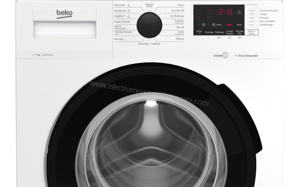 BEKO WUV72221BW - Panneau de commandes