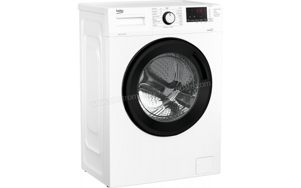 BEKO WUV8412XBWS - Vue 3/4 gauche