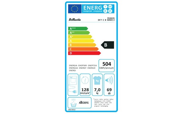 BELLAVITA DF 7 C B WMIC 2 - &Eacute;tiquette &eacute;nergie
