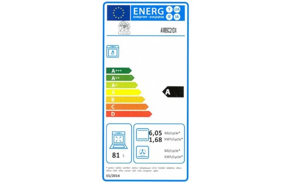 BERTAZZONI LA GERMANIA AM85C21DX - &Eacute;tiquette &eacute;nergie