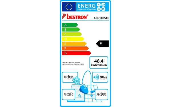 BESTRON ABG100STE - &Eacute;tiquette &eacute;nergie