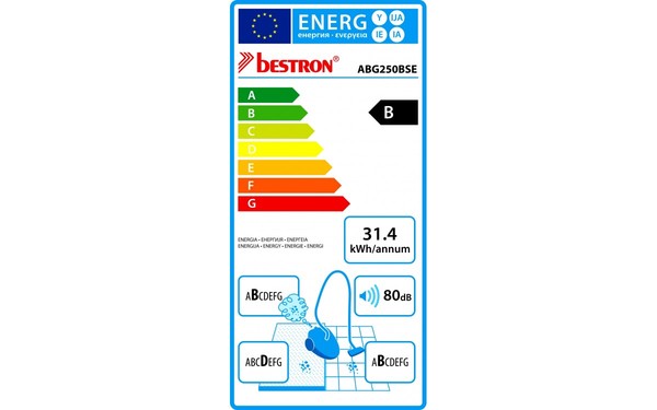 BESTRON ABG250BSE - &Eacute;tiquette &eacute;nergie