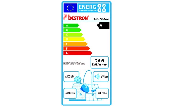 BESTRON ABG700SGE - &Eacute;tiquette &eacute;nergie