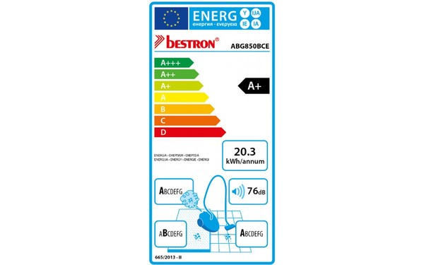 BESTRON ABG850BCE - &Eacute;tiquette &eacute;nergie