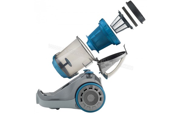 BESTRON ABL900SBE - Vue de profil avec bac et filtre d&eacute;mont&eacute;s