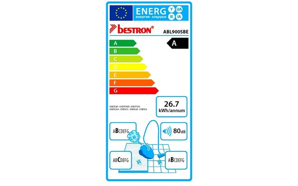 BESTRON ABL900SBE - &Eacute;tiquette &eacute;nergie