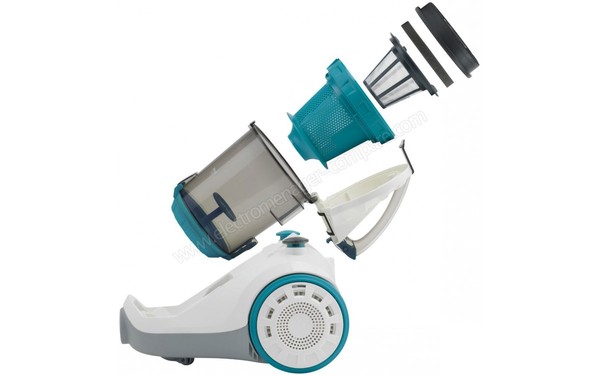 BESTRON ABL900WTE - Vue de profil avec bac et filtres d&eacute;mont&eacute;