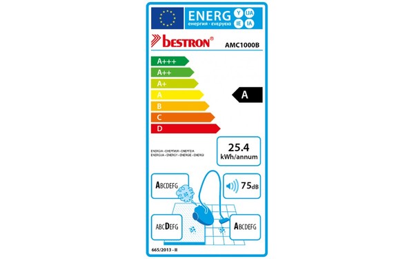 BESTRON AMC1000B - &Eacute;tiquette &eacute;nergie