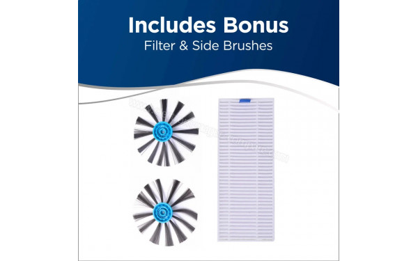 BISSELL EV675 - Deux brosses lat&eacute;rales et un filtre suppl&eacute;mentaires