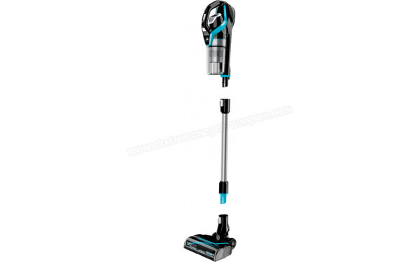 BISSELL MultiReach Active 21V Bleu - Vue 3/4 droite d&eacute;compos&eacute;e