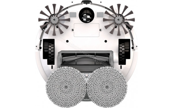 BISSELL SpinWave Robot - Vue du dessous avec lingettes