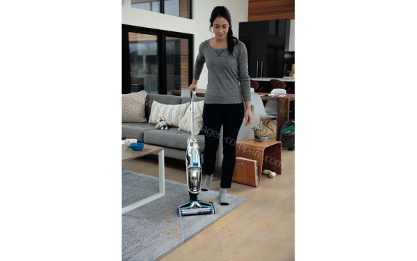 BISSELL CrossWave Cordless Argent - Mise en situation