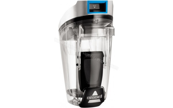 BISSELL CrossWave Cordless Argent - Vue du bac &agrave; poussi&egrave;res
