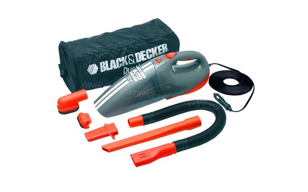 BLACK & DECKER ACV1205 Dustbuster Auto 12V - Vue d'ensemble avec accessoires