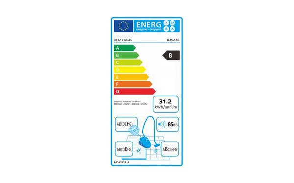 BLACK PEAR BAS 619 - &Eacute;tiquette &eacute;nergie