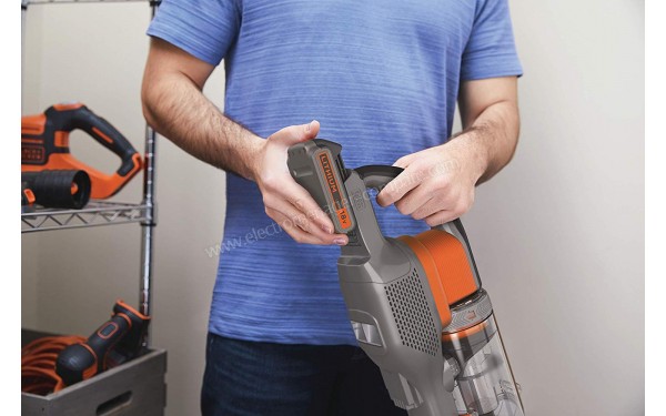 BLACK & DECKER BHFEV182C - Mise en situation remplacement de la batterie Lithium Ion