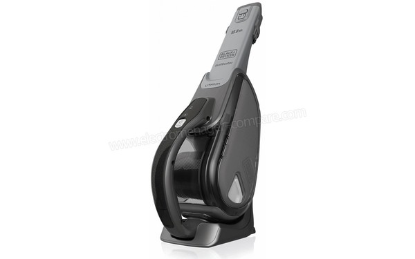 BLACK & DECKER DVJ215B - Vue 3/4 droite sur base de chargement