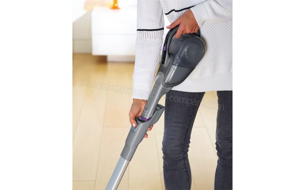 BLACK & DECKER FEJ520JFS - Fixation sur extension balai (cr&eacute;dit : Boulanger)