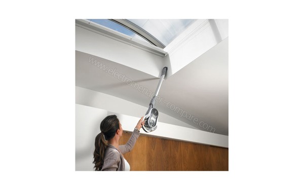 BLACK & DECKER HVFE2150L Balai 21.6V ORA Blanc - En mode &agrave; main avec brosse r&eacute;tractable