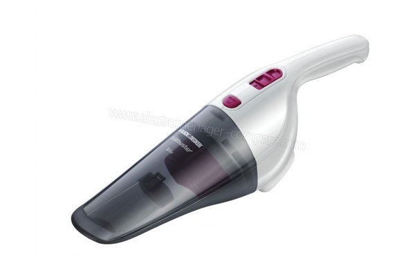 BLACK & DECKER NV3610N Dustbuster 3.6V - Vue 3/4 droite  (cr&eacute;dit : Boulanger)