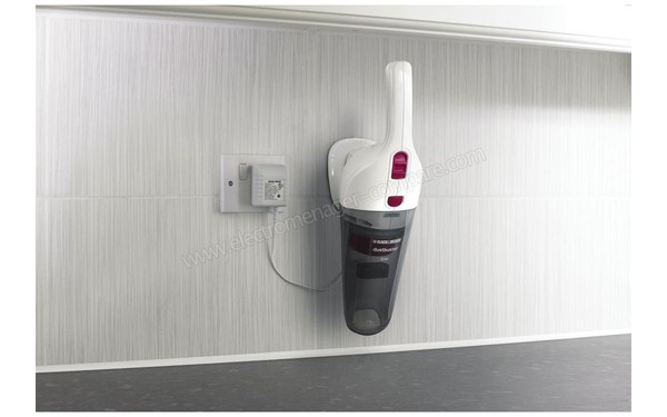 BLACK & DECKER NV3610N Dustbuster 3.6V - Position de charge 2  (cr&eacute;dit : Boulanger)