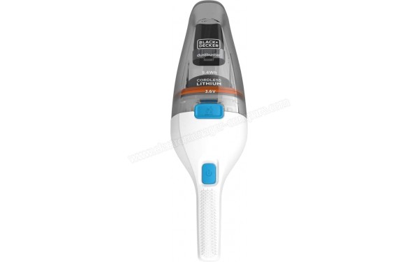 BLACK & DECKER NVC115JL Dustbuster blanc - Vue du dessus