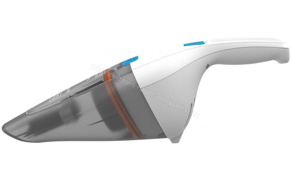 BLACK & DECKER NVC115JL Dustbuster blanc - Vue de profil