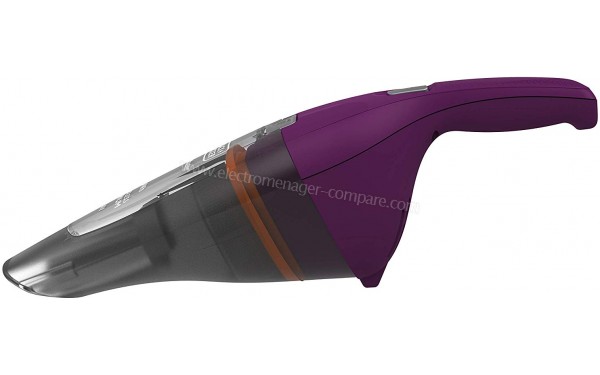 BLACK & DECKER NVC115W Dustbuster bordeaux - Vue de profil