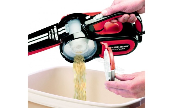 BLACK & DECKER PAV1205 Dustbuster Auto 12V - Vidage du bol