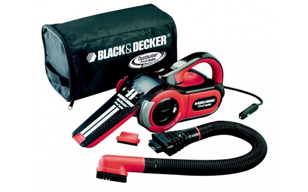 BLACK & DECKER PAV1205 Dustbuster Auto 12V - Vue d'ensemble avec accessoires