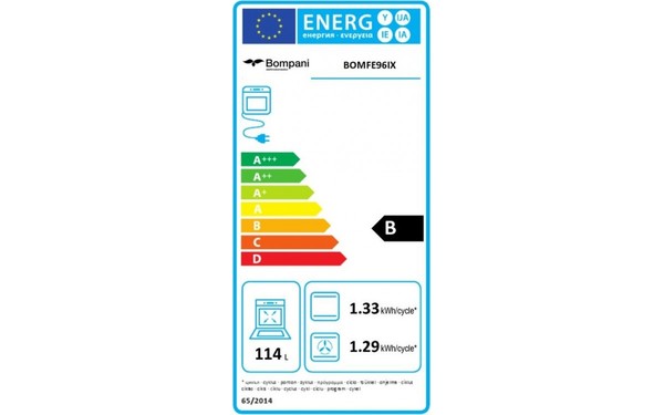 BOMPANI BOMFE96IX - &Eacute;tiquette &eacute;nergie