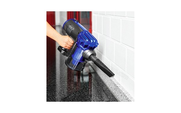 BOMANN BS 1948 CB bleu - Vue 3/4 droite aspirateur &agrave; main (n&deg;1)