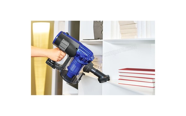 BOMANN BS 1948 CB bleu - Vue 3/4 droite aspirateur &agrave; main (n&deg;2)