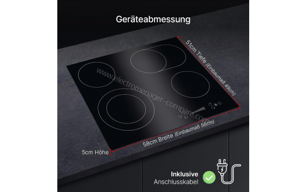 BOMANN EBK 7941 - Dimensions