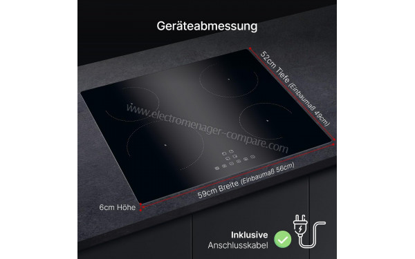 BOMANN EBKI 7942 - Dimensions