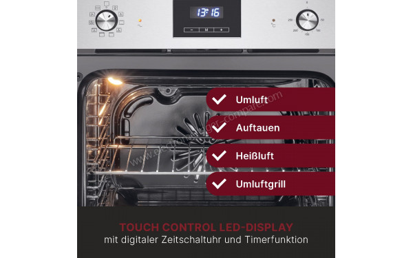 BOMANN EBO7911 Inox - Panneau de commandes