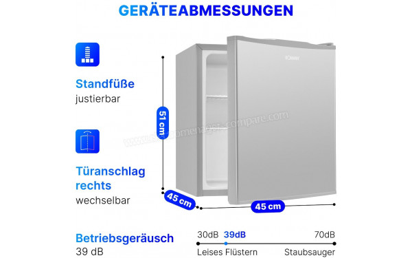 BOMANN KB 7346 Inox - Dimensions