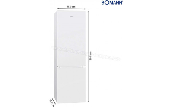 BOMANN KG 184.1 Blanc - Dimensions