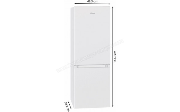 BOMANN KG 320.2 Blanc - Dimensions