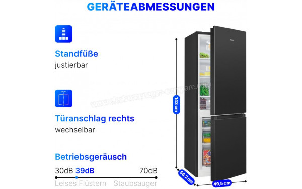 BOMANN KG 7352 Noir - Dimensions