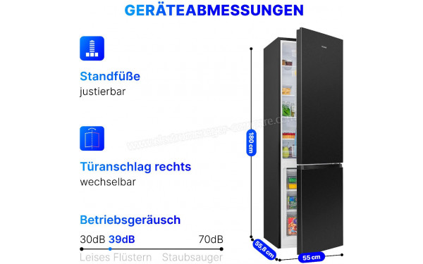 BOMANN KG 7353 Noir - Dimensions