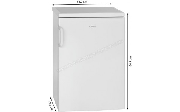 BOMANN KS 2194.1 Blanc - Dimensions