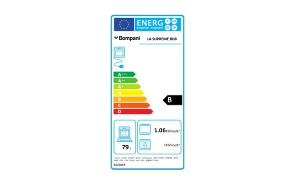 BOMPANI LA SUPREME BD8 - &Eacute;tiquette &eacute;nergie