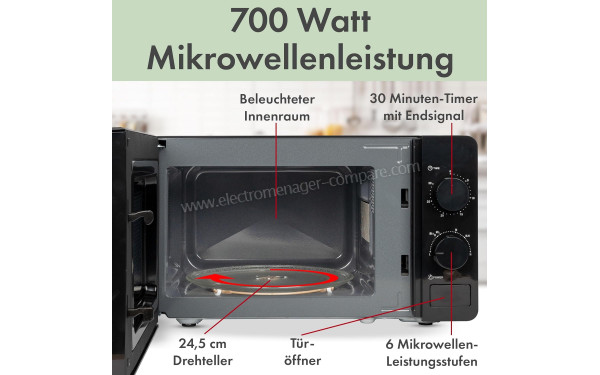 BOMANN MW 6014 CB Noir - Mise en situation