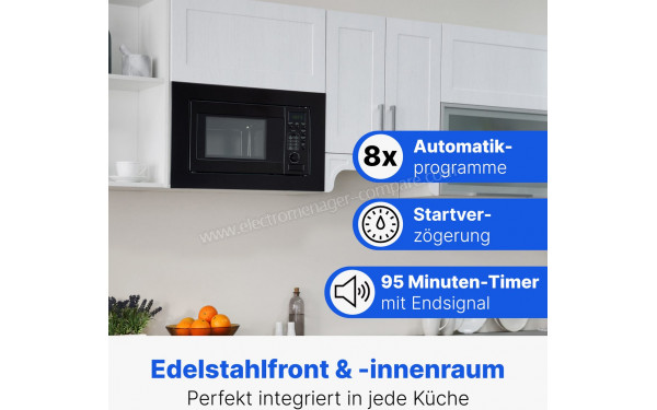 BOMANN MWG 2215 EB Noir - Appareil encastr&eacute;