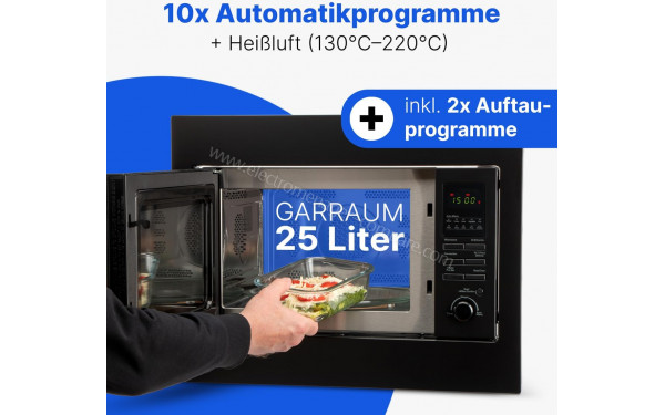 BOMANN MWG 2216 H EB Noir - Dimensions