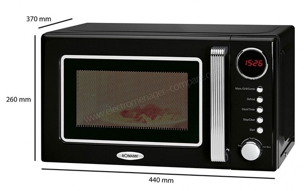 BOMANN MWG 2270 CB Noir - Dimenssion