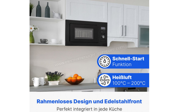 BOMANN MWG 3001 H EB Noir - Vue des programmes