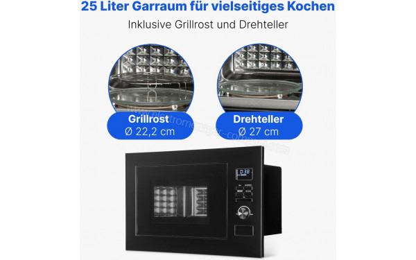 BOMANN MWG 3001 H EB Noir - Dimensions