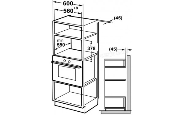 BOMANN MWG 3001 H EB Inox - Sch&eacute;ma technique